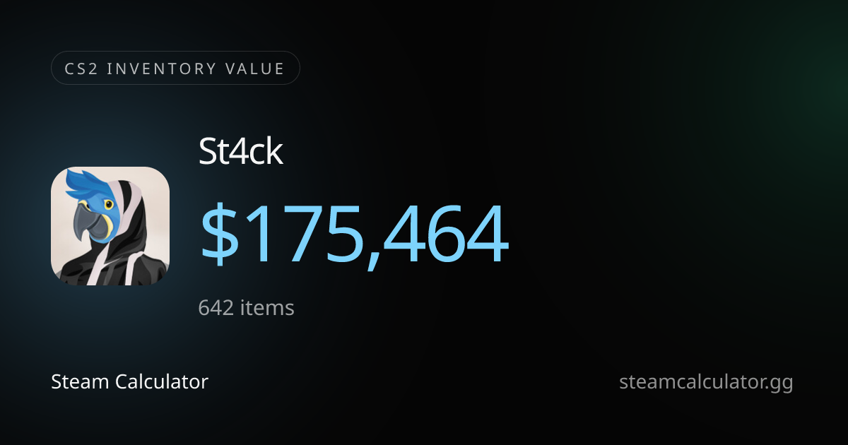 St4ck – Inventory value | Steam Calculator
